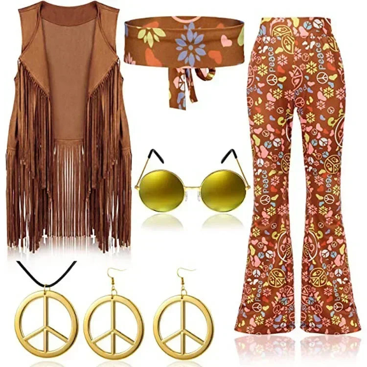 Gilet Hippie à Franges Femme – Années 60-70 – vue 7