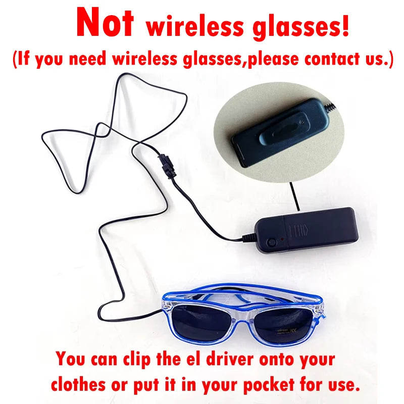 Lunettes Lumineuses LED Néon – vue 2