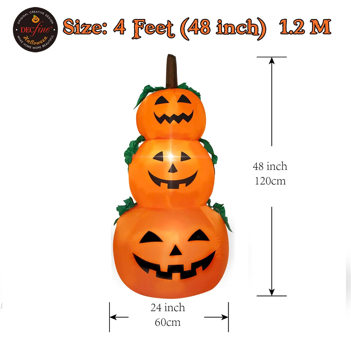 Décoration gonflable citrouilles Halloween – vue 6