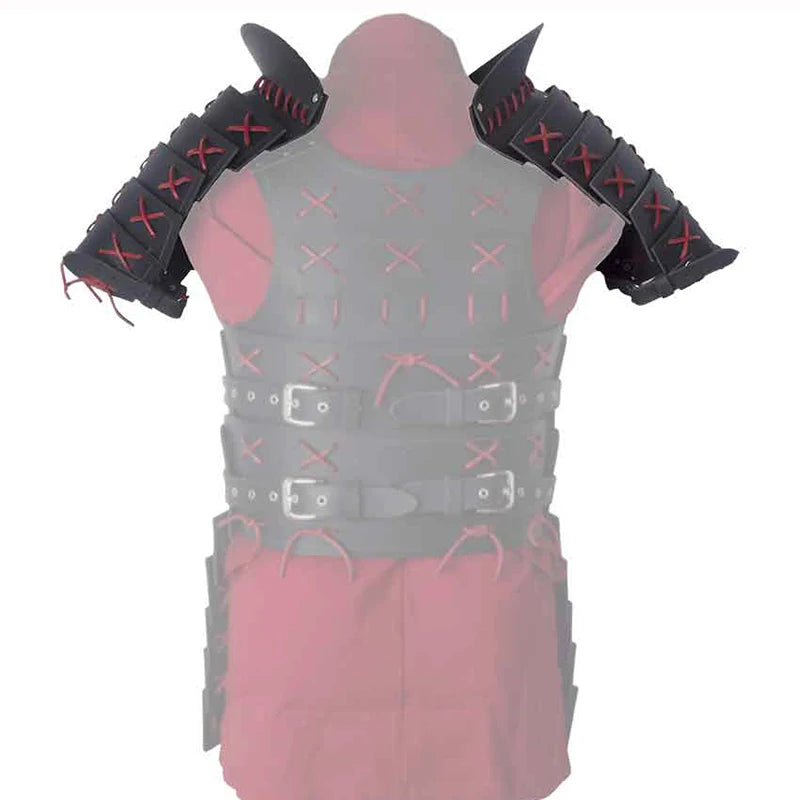 Épaulettes d'Armure en Simili-Cuir – Samouraï, Viking, Gladiateur – vue 3