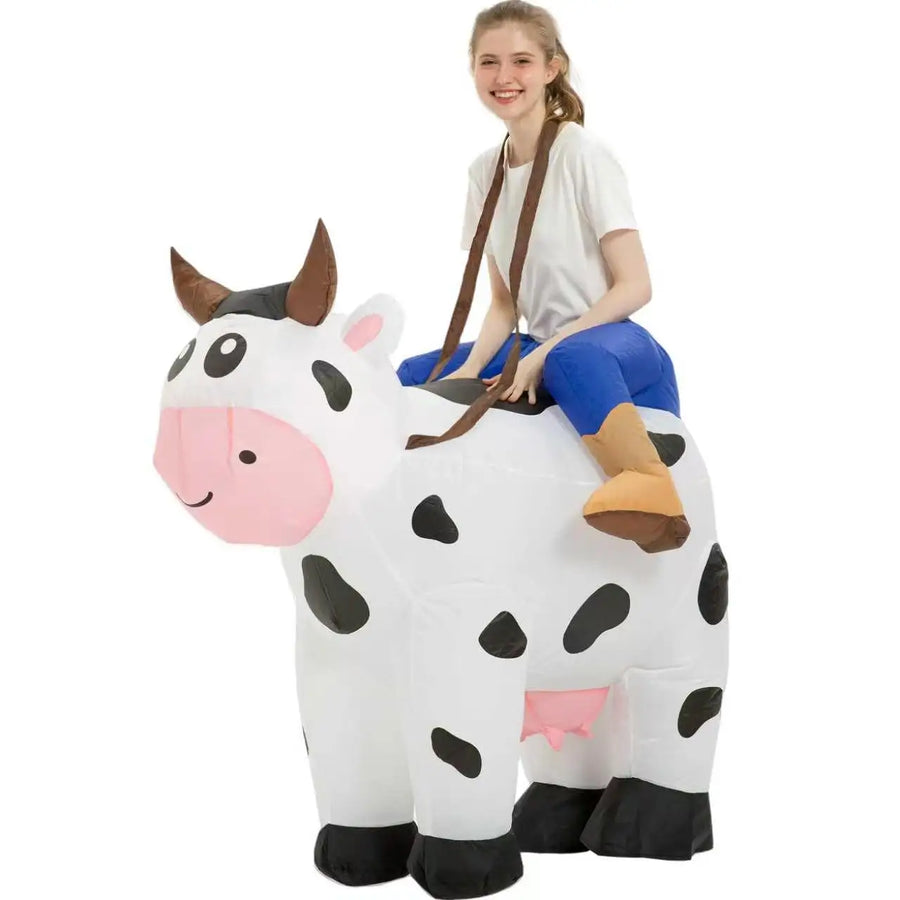 Déguisement Gonflable Vache à Chevaucher Adulte – vue 3