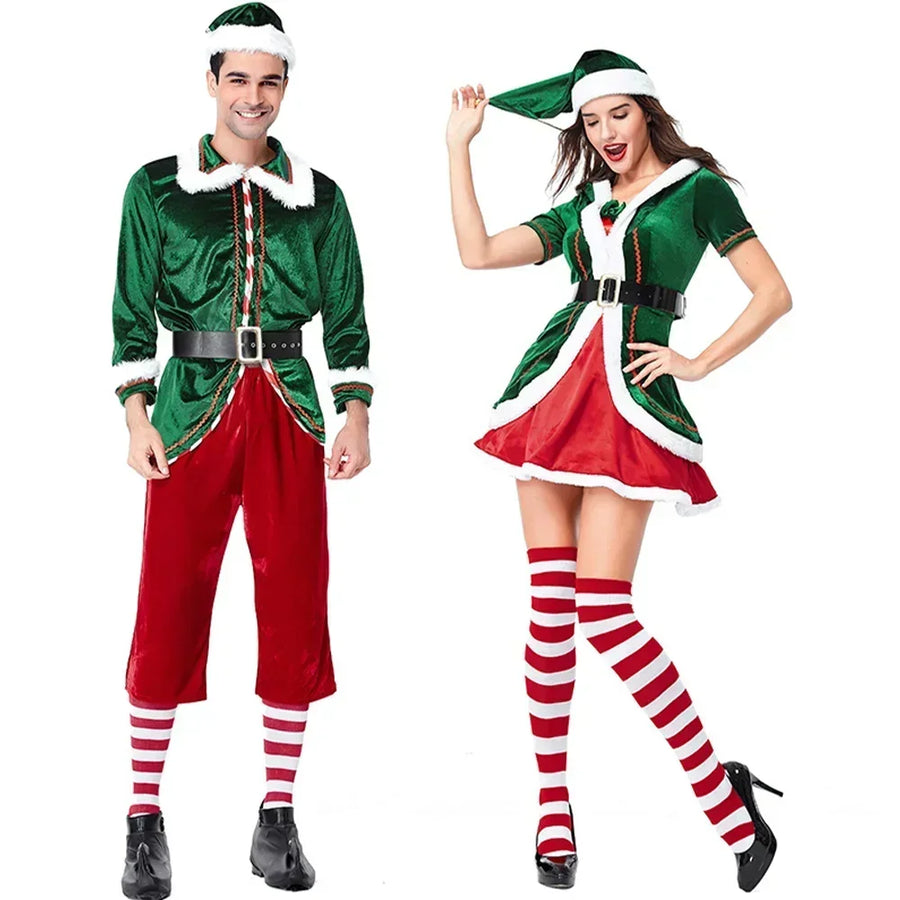 Déguisement Noël Père Noël ou Lutine – Homme/Femme M à XXL