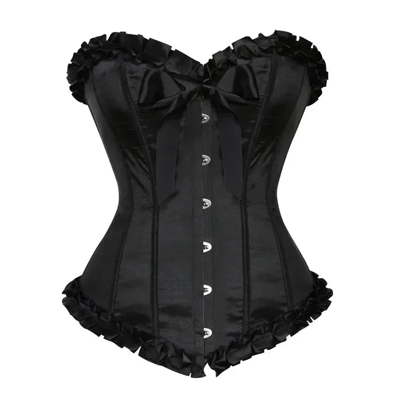 Corset Gothique Baleiné à Lacets