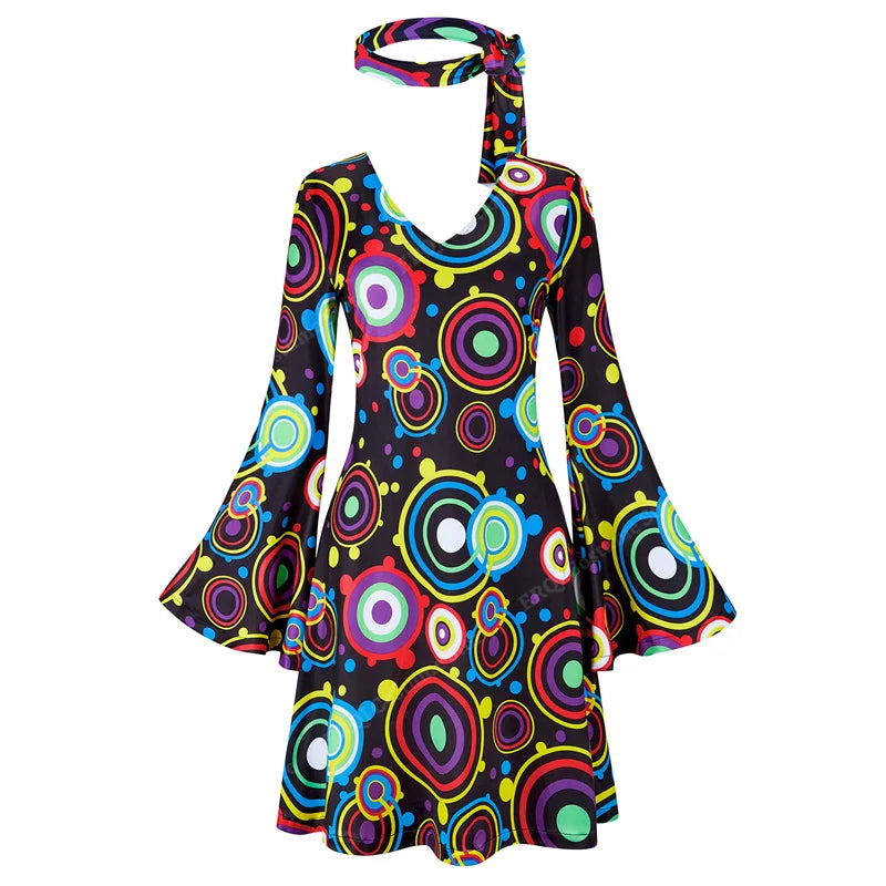 Robe Disco Années 70 Sexy avec Bandeau – vue 16