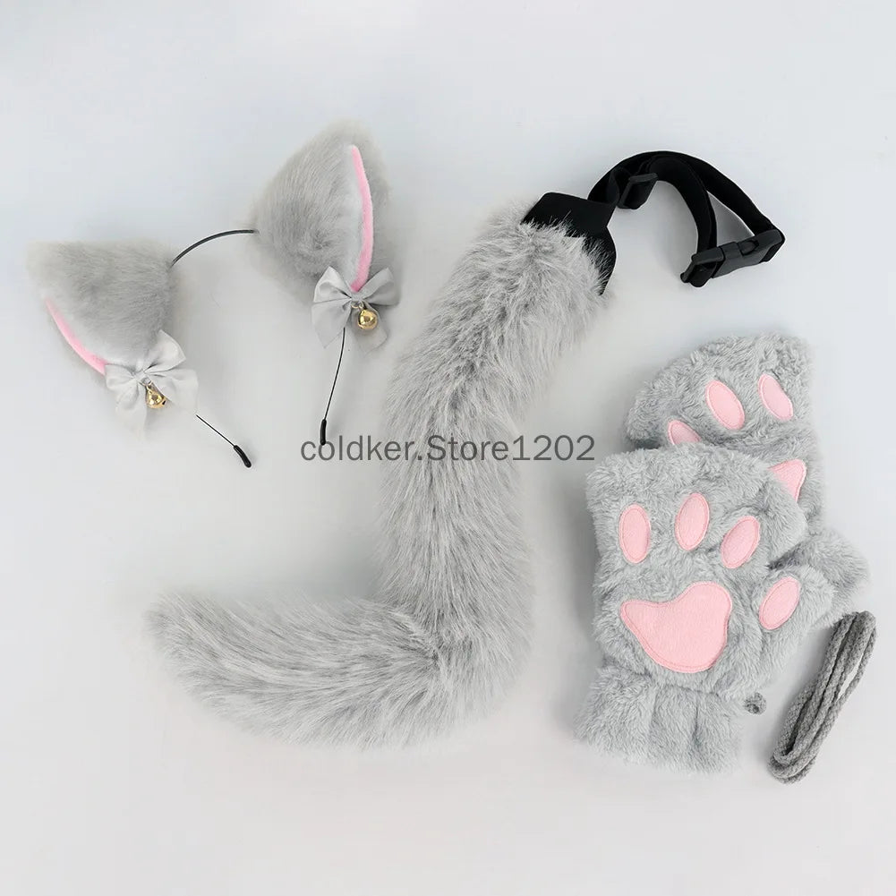 Kit Chat Noir – Oreilles, Queue, Gants et Collier