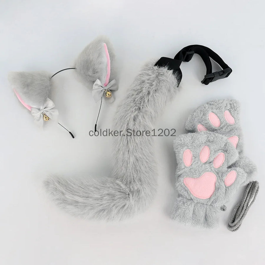 Kit Chat Noir – Oreilles, Queue, Gants et Collier