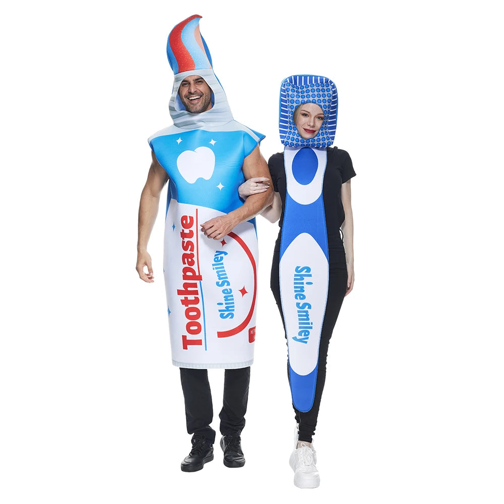 Déguisement Couple Brosse à Dents et Dentifrice – vue 4