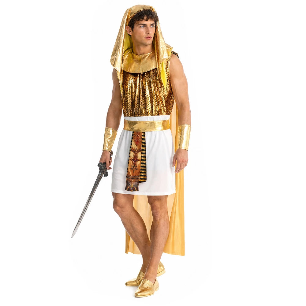 Déguisement Pharaon Égyptien Homme – Ensemble 7 Pièces