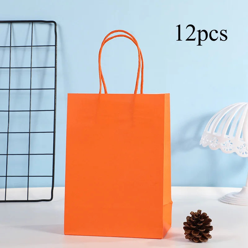 Sacs Cadeaux Kraft avec Anses – Lots de 12