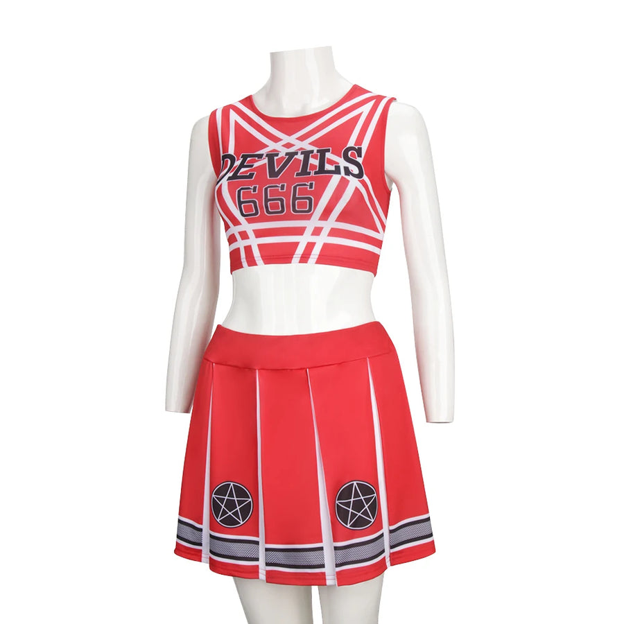 Tenue Pom-Pom Girl Diablesse Rouge