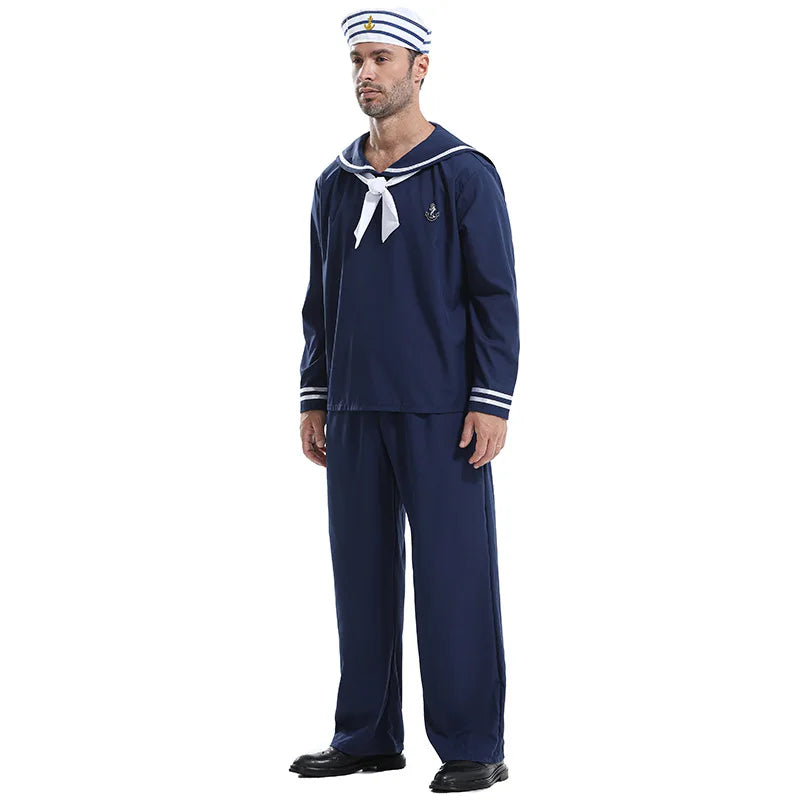 Déguisement Marin 3 Pièces – Chapeau, Haut et Pantalon – vue 3