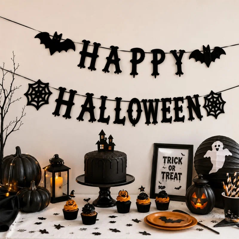 Guirlande Bannière en Feutrine Halloween - Fanions Décoratifs – vue 14