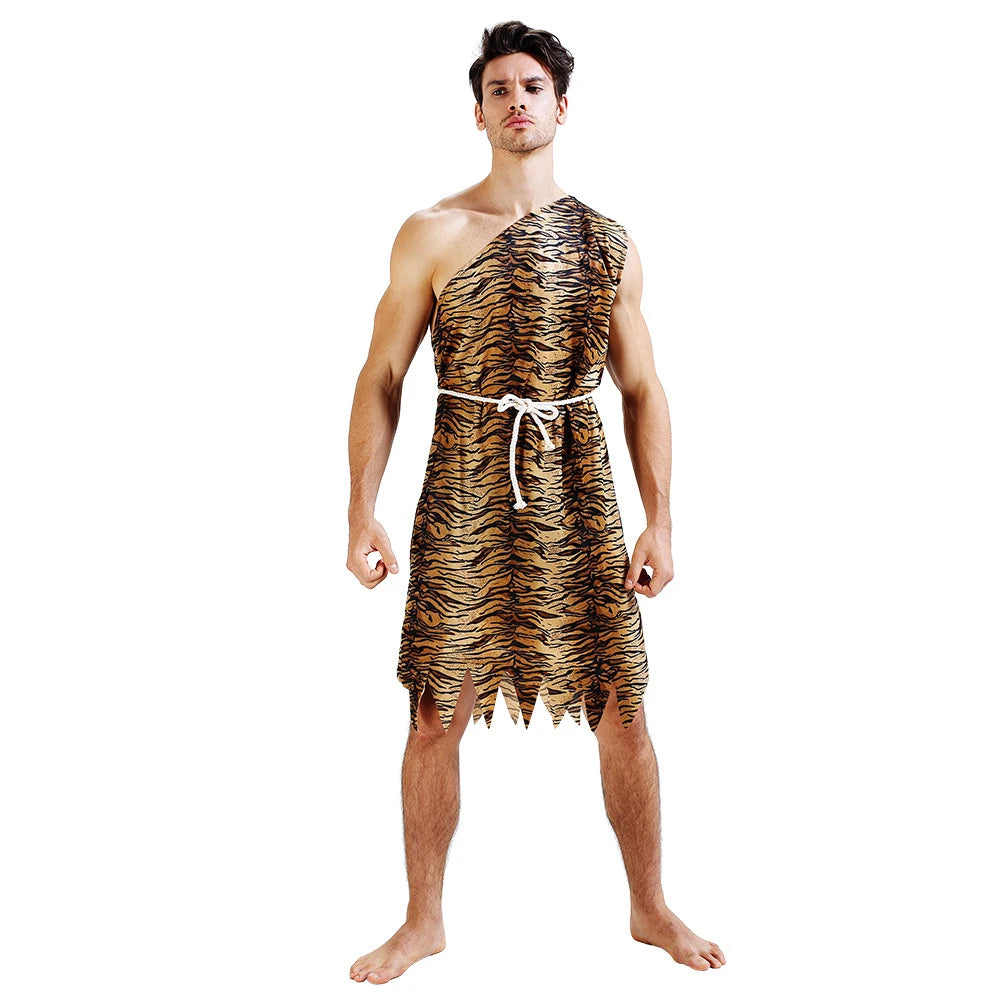 Déguisement Couple Préhistorique Imprimé Tigre – vue 5