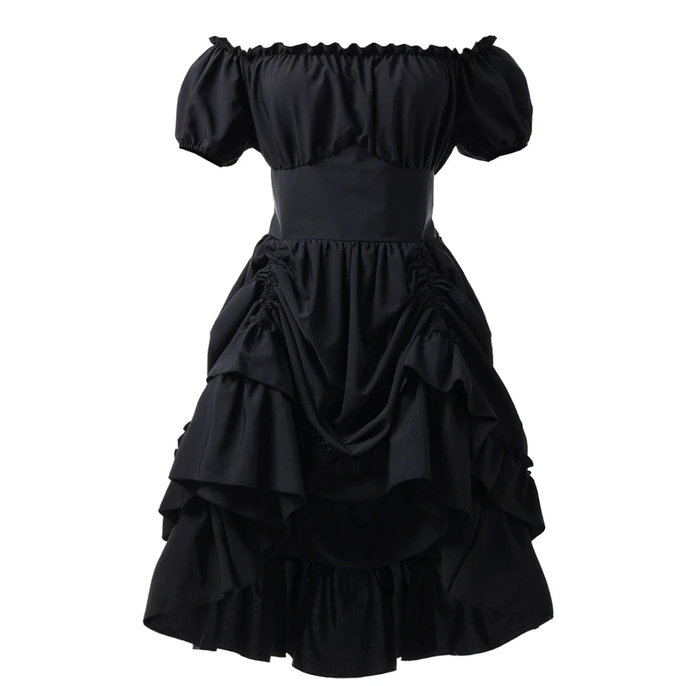 Robe Corset Pirate Épaules Dénudées – vue 8