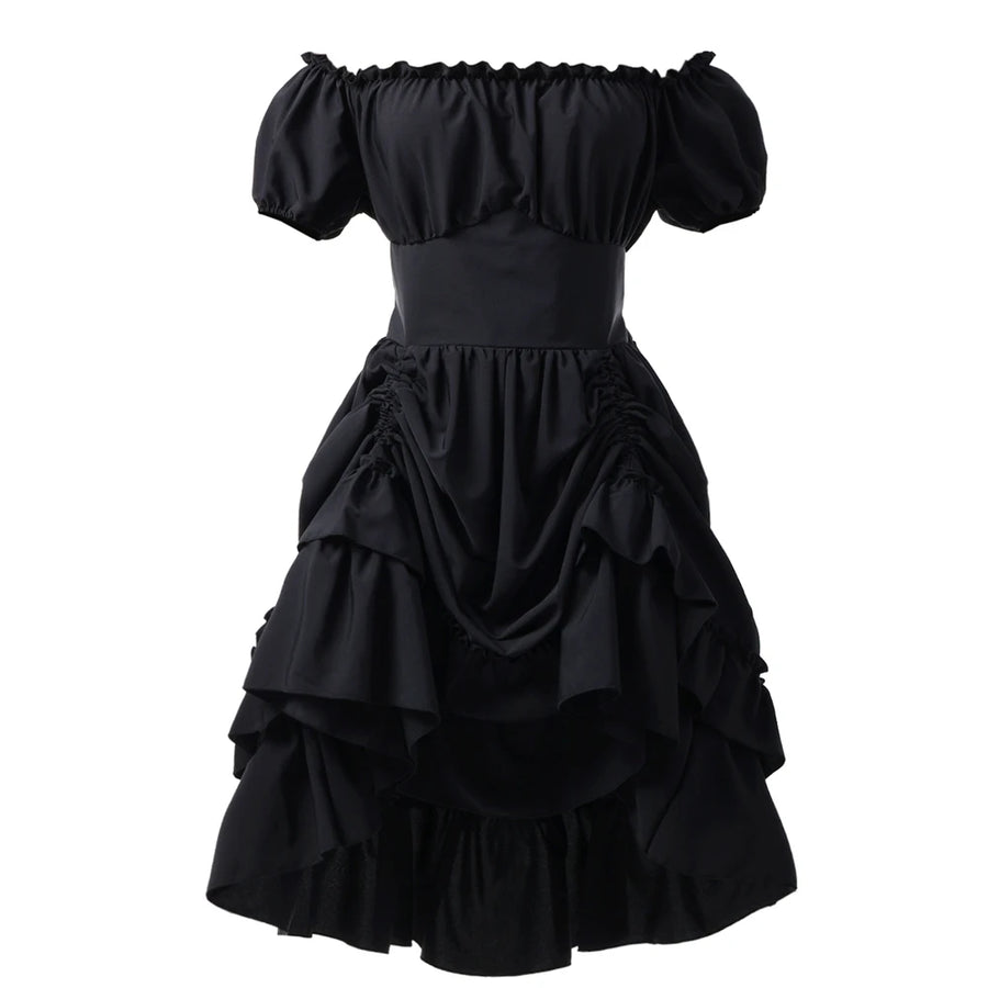 Robe Corset Pirate Steampunk Épaules Dénudées