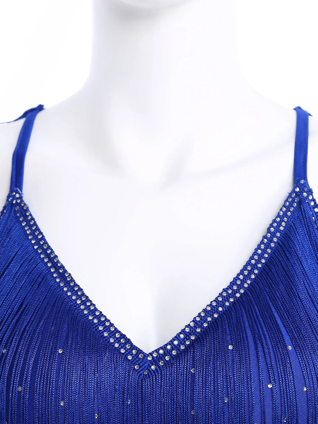 Costume de Danse Samba Latine Femme - Haut à Franges et Jupe à Pompons – vue 4
