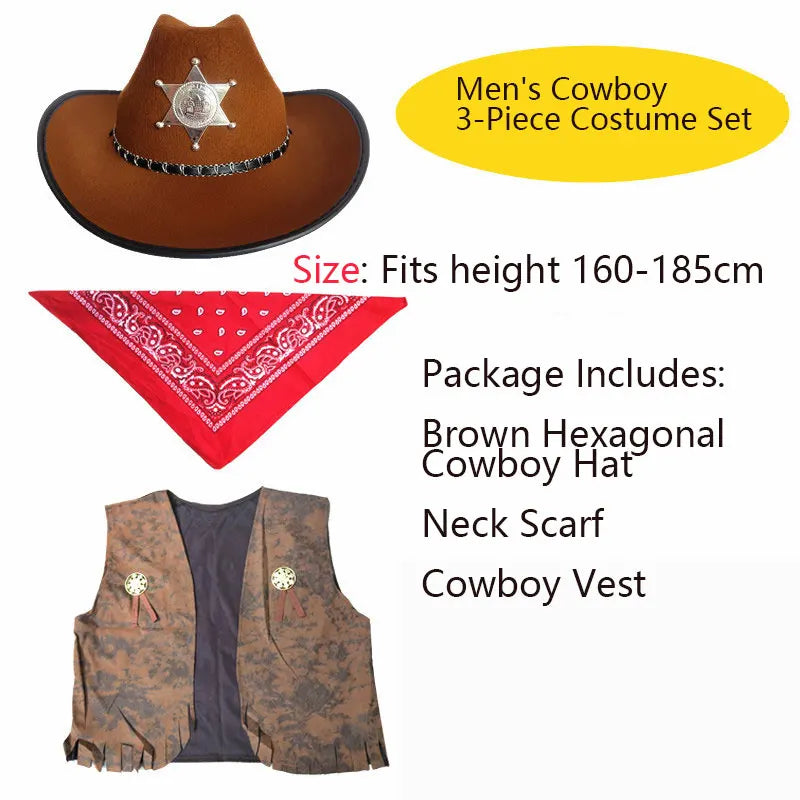 Kit Duo Déguisement Cowboy et Cowgirl – vue 4