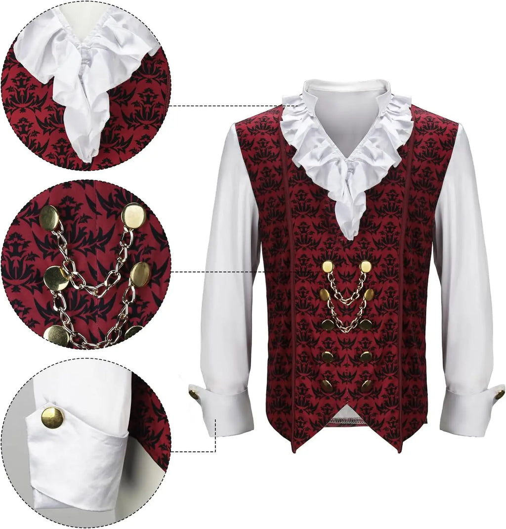 Déguisement Vampire Gothique Homme – Chemise et Cape