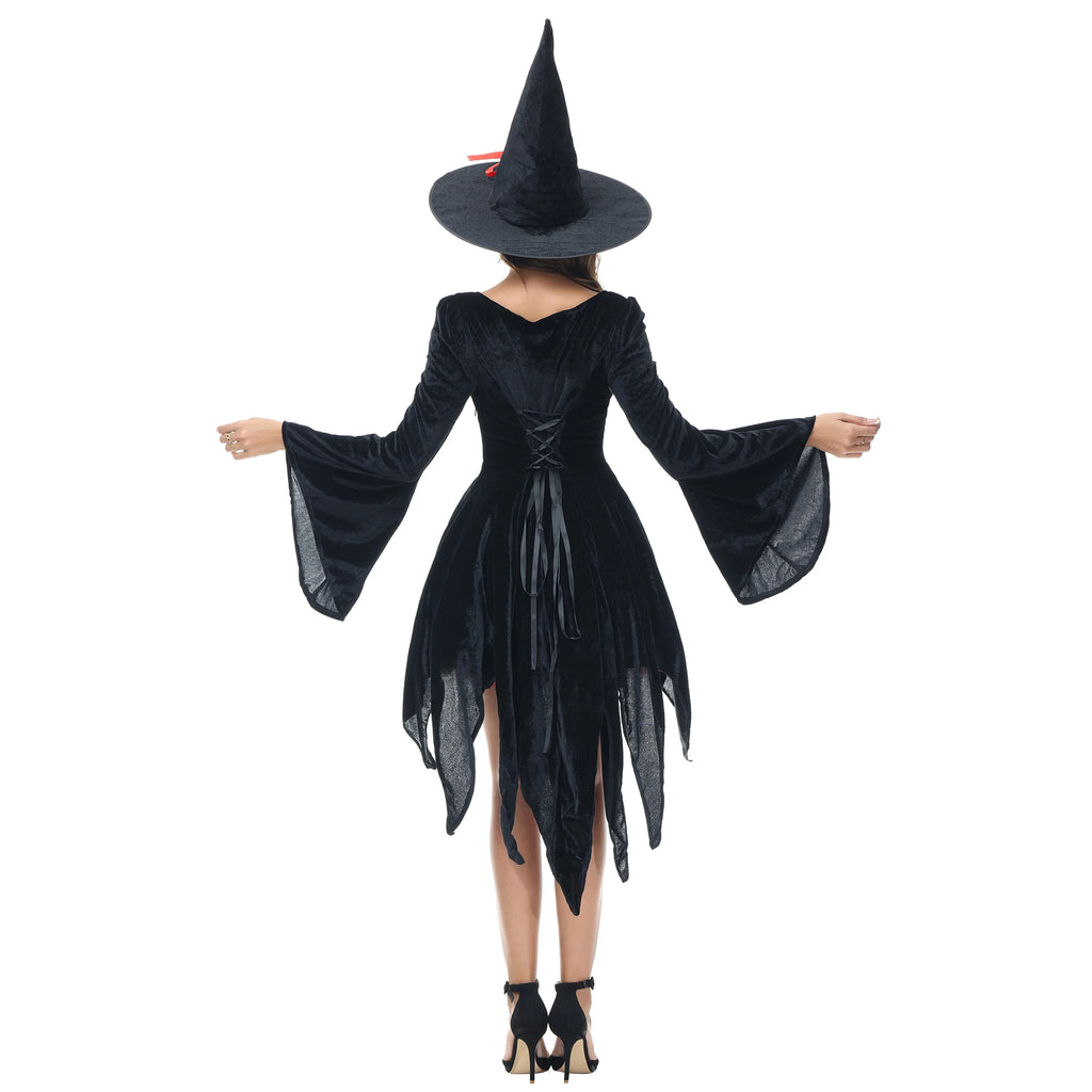 Déguisement Sorcière Gothique Femme – Robe Longue – vue 3