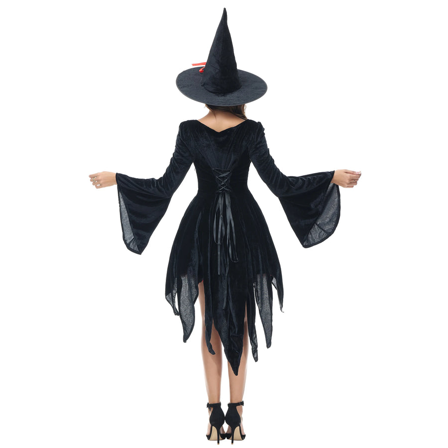 Déguisement Sorcière Gothique Femme – Robe Longue – vue 3