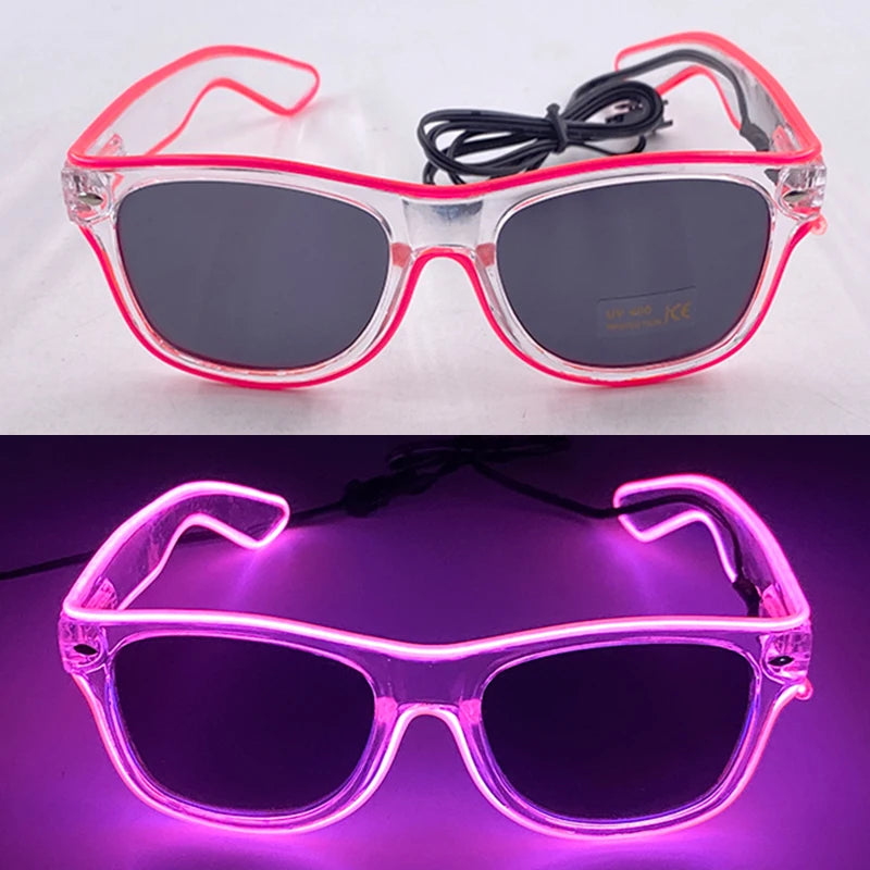 Lunettes Néon LED Lumineuses – vue 5