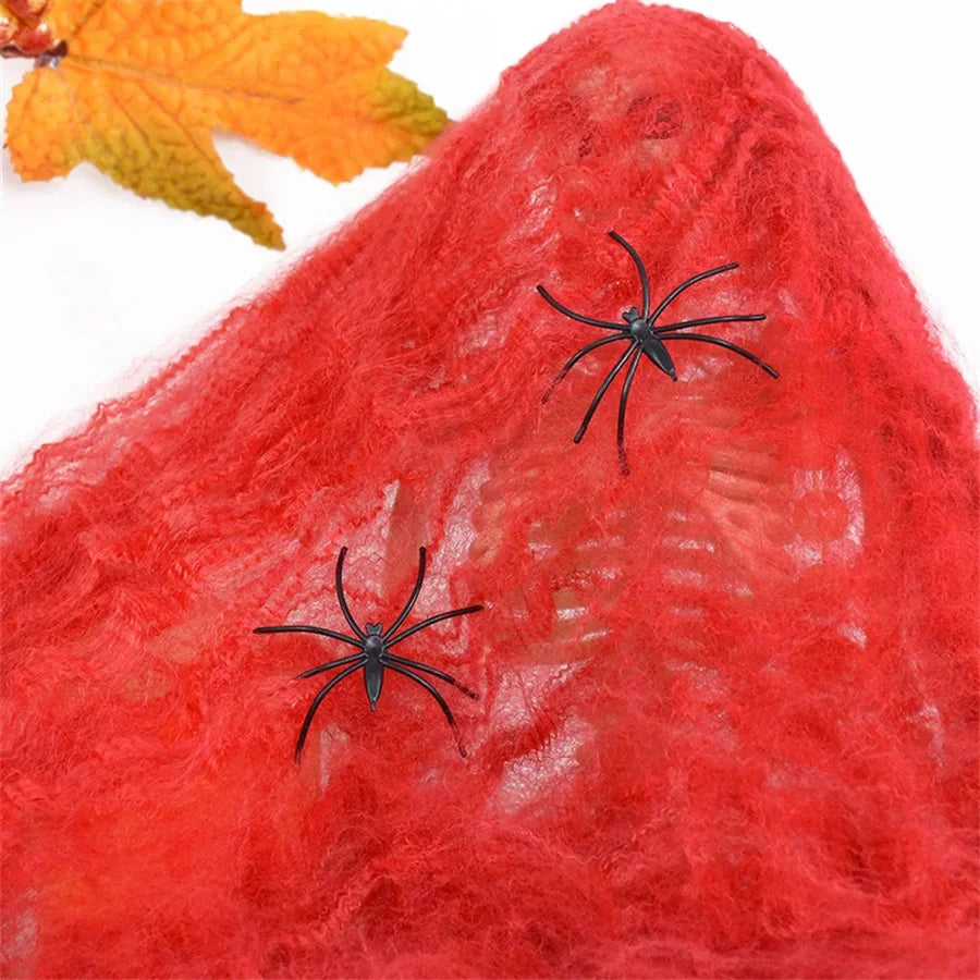 Toile d'araignée décorative extensible Halloween – 6 couleurs – vue 11