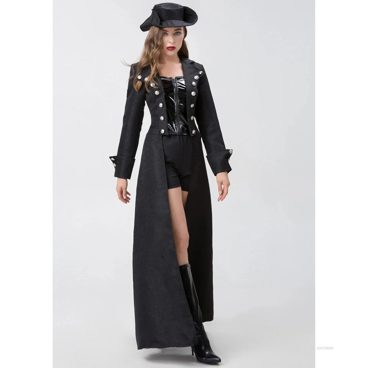 Déguisement Capitaine Pirate Sexy Gothique – vue 3