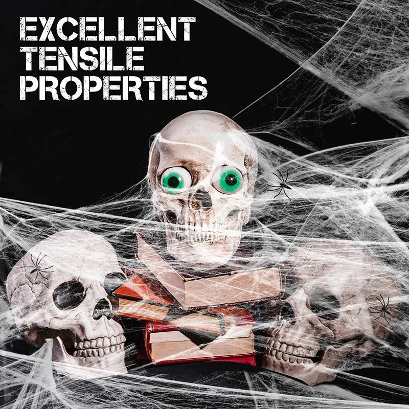 Toile d'araignée artificielle en coton Halloween – 6 couleurs – vue 2