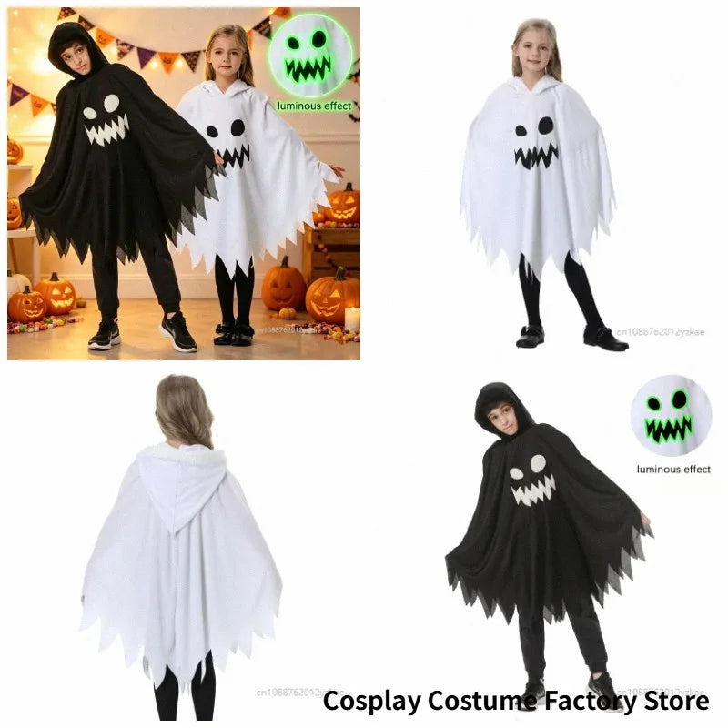 Cape Fantôme Enfant Visage Lumineux