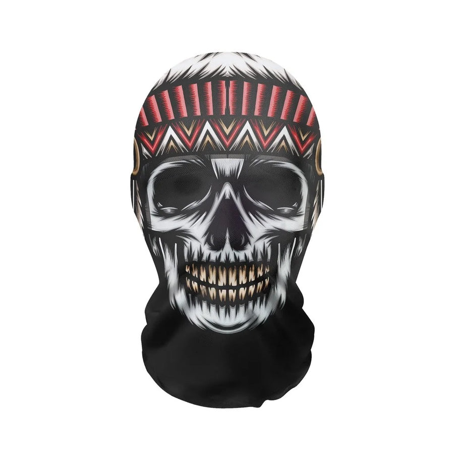 Cagoule Tête de Mort en Résille – Masque Squelette Intégral