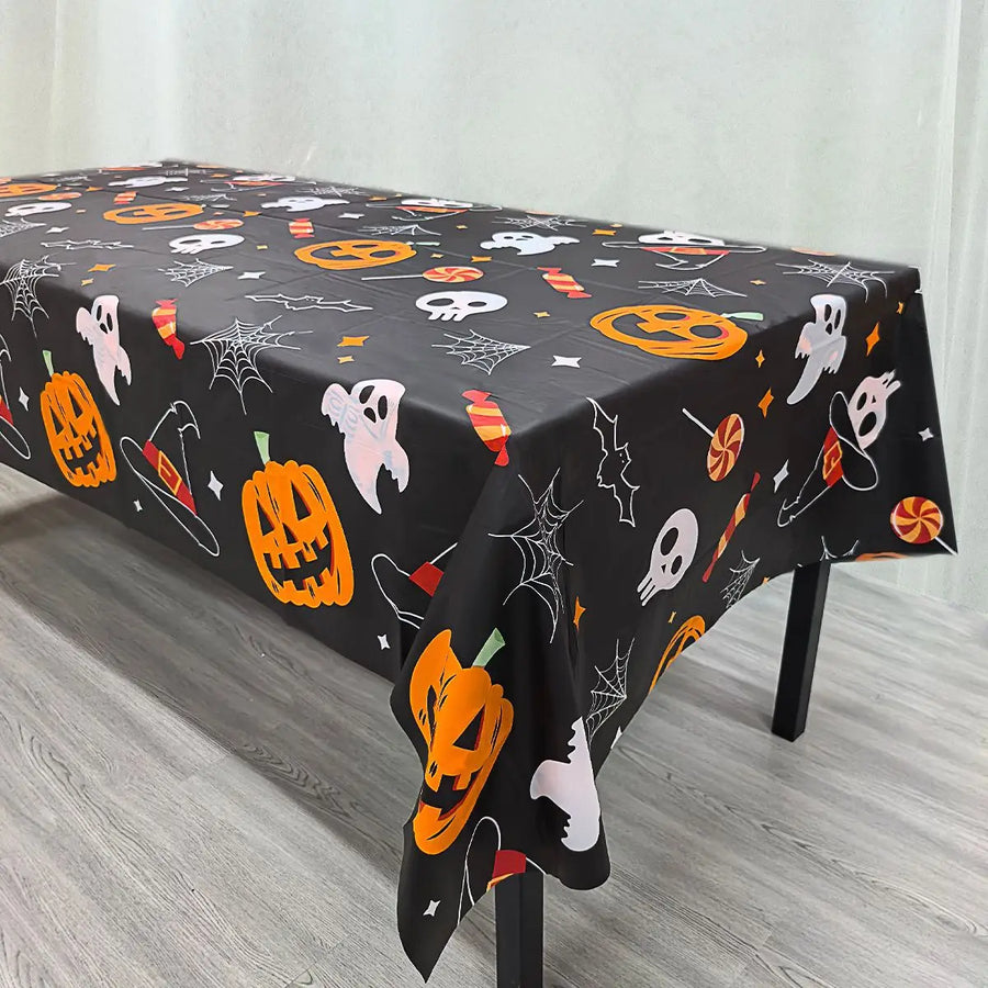 Nappe Halloween Fantômes et Citrouilles – Quatre Couleurs