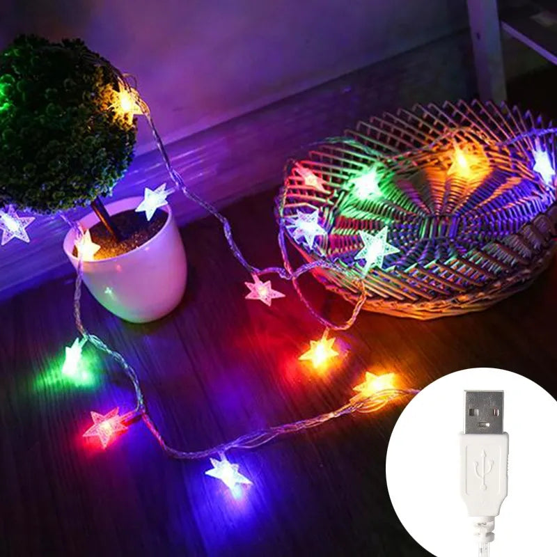 Guirlande lumineuse étoiles Noël – vue 12