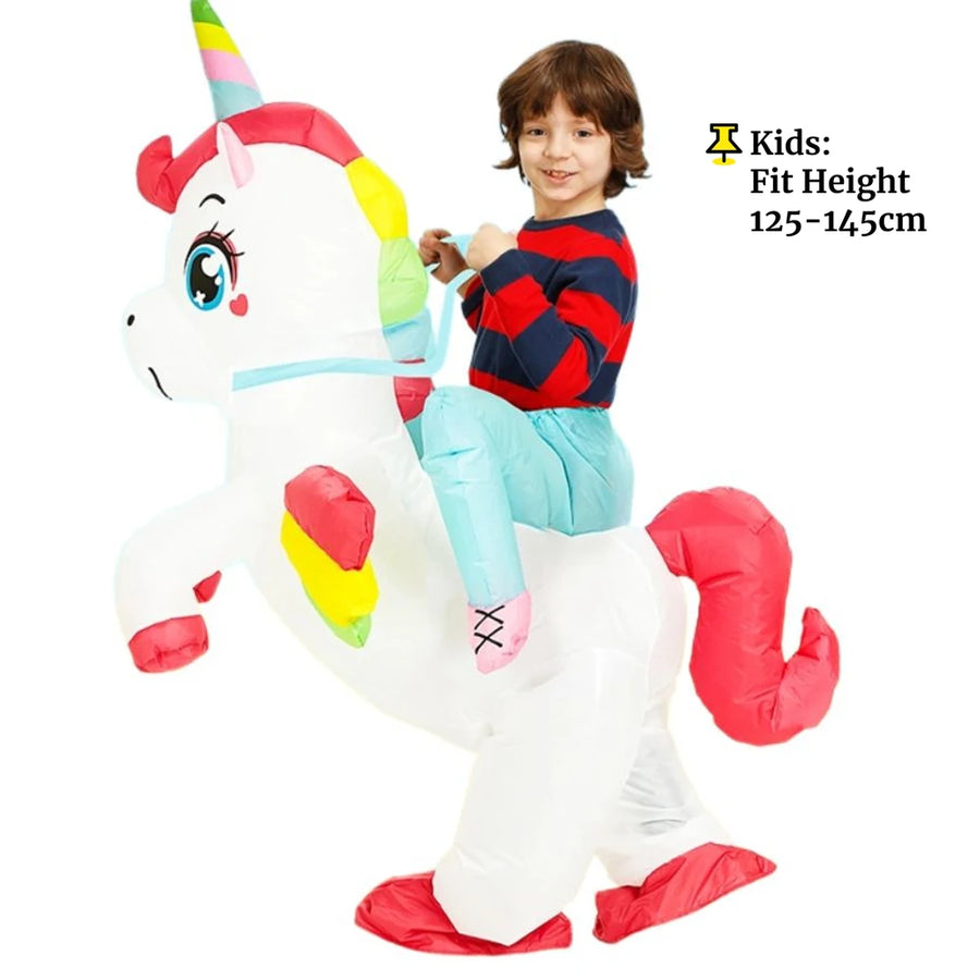 Déguisement Licorne à Chevaucher Gonflable – Plusieurs Tailles