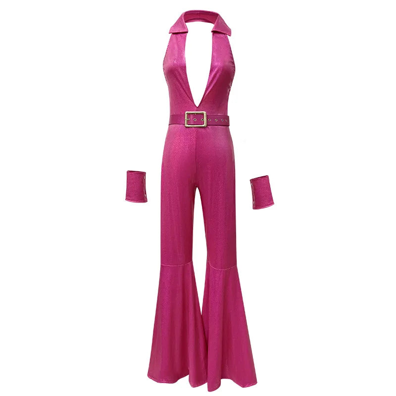 Body Hippie Années 70 Sexy avec Ceinture – vue 4