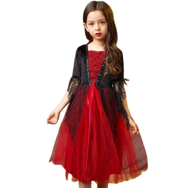 Robe Tutu Longue Vampire Fille
