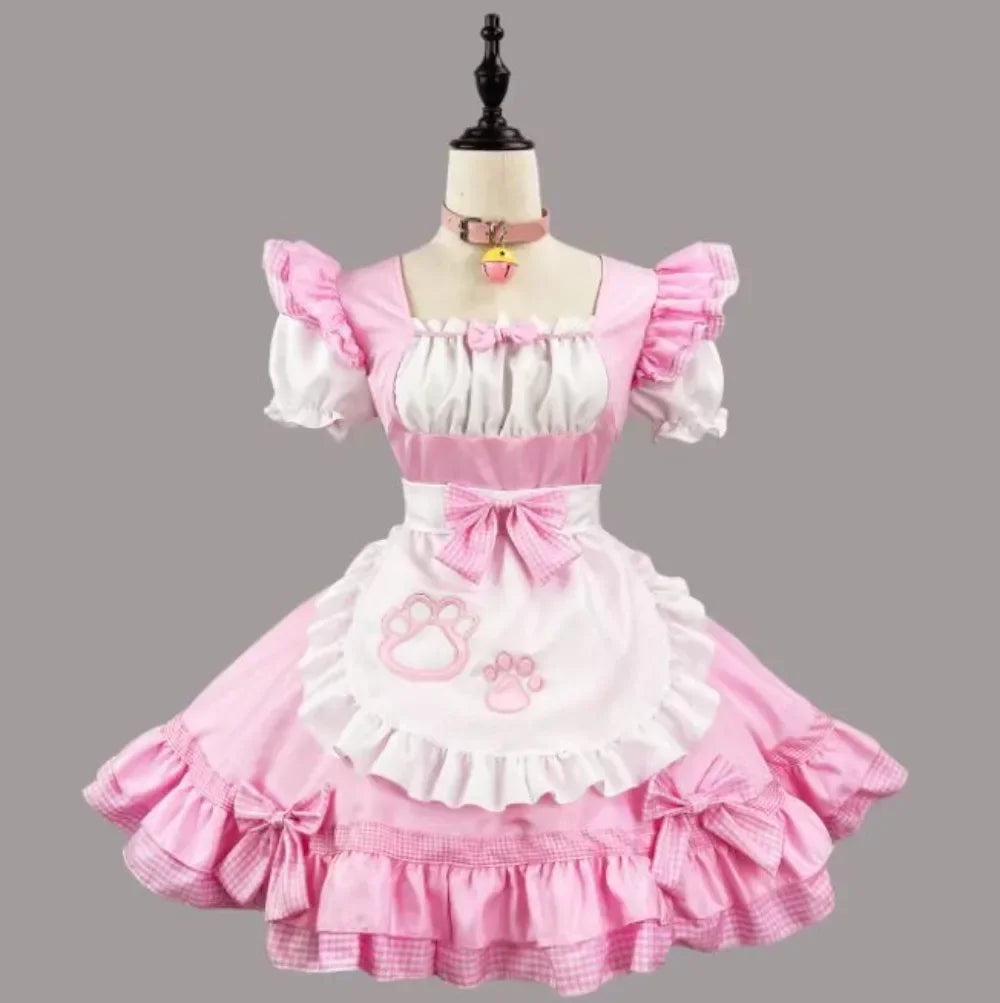Déguisement Soubrette Chat Femme – Rose ou Noir