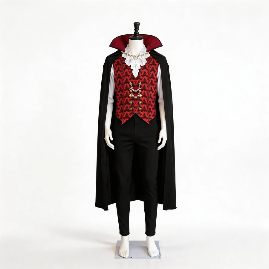 Costume Vampire Démoniaque Adulte – Chemise et Longue Cape – vue 7