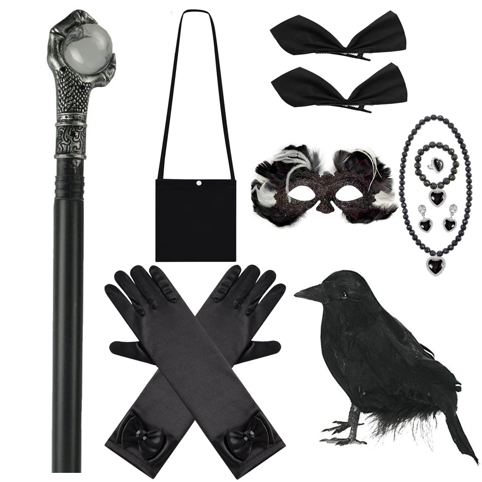 Déguisement Sorcière Gothique Fille – Robe ou Accessoires