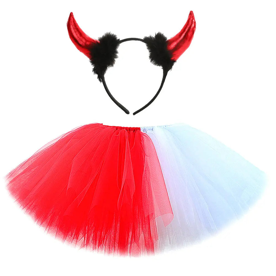 Robe Tutu Mi-Ange Mi-Démon Fille