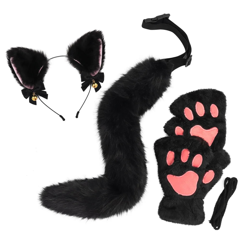 Kit Chat Noir – Oreilles, Queue, Gants et Collier
