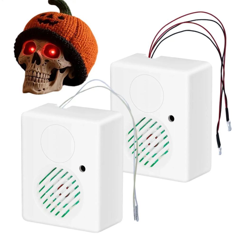 Yeux LED Effrayants avec Son et Détecteur de Mouvement – Lot de 2