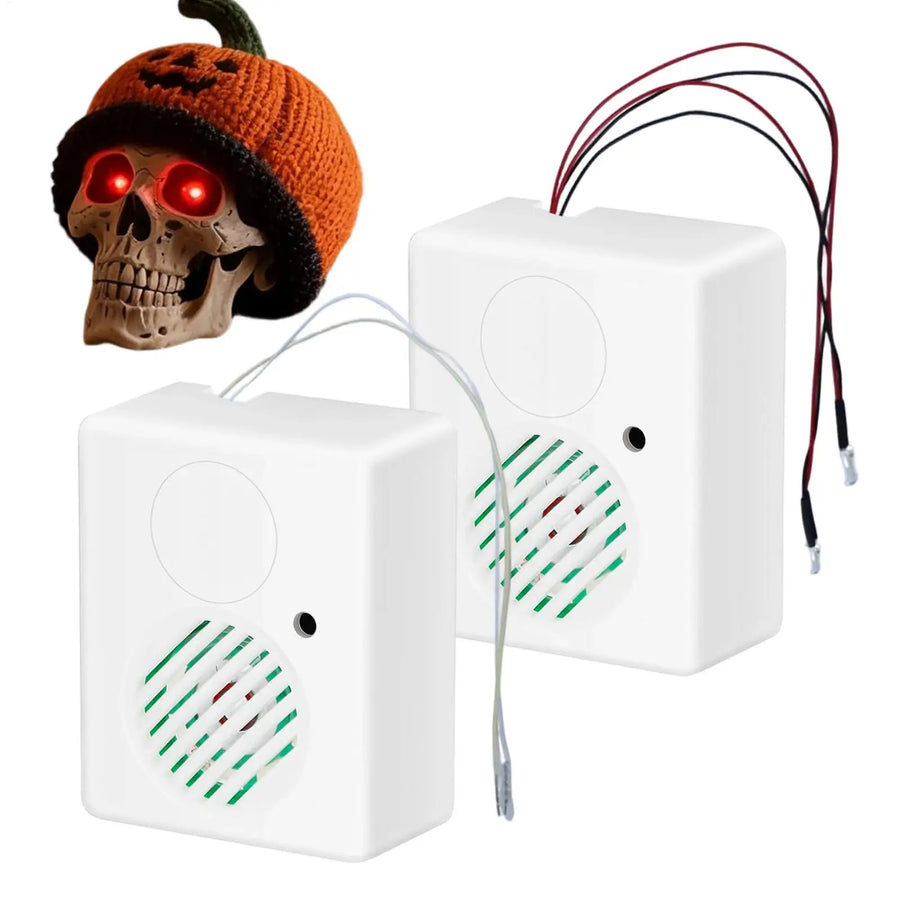 Yeux LED Effrayants avec Son et Détecteur de Mouvement – Lot de 2