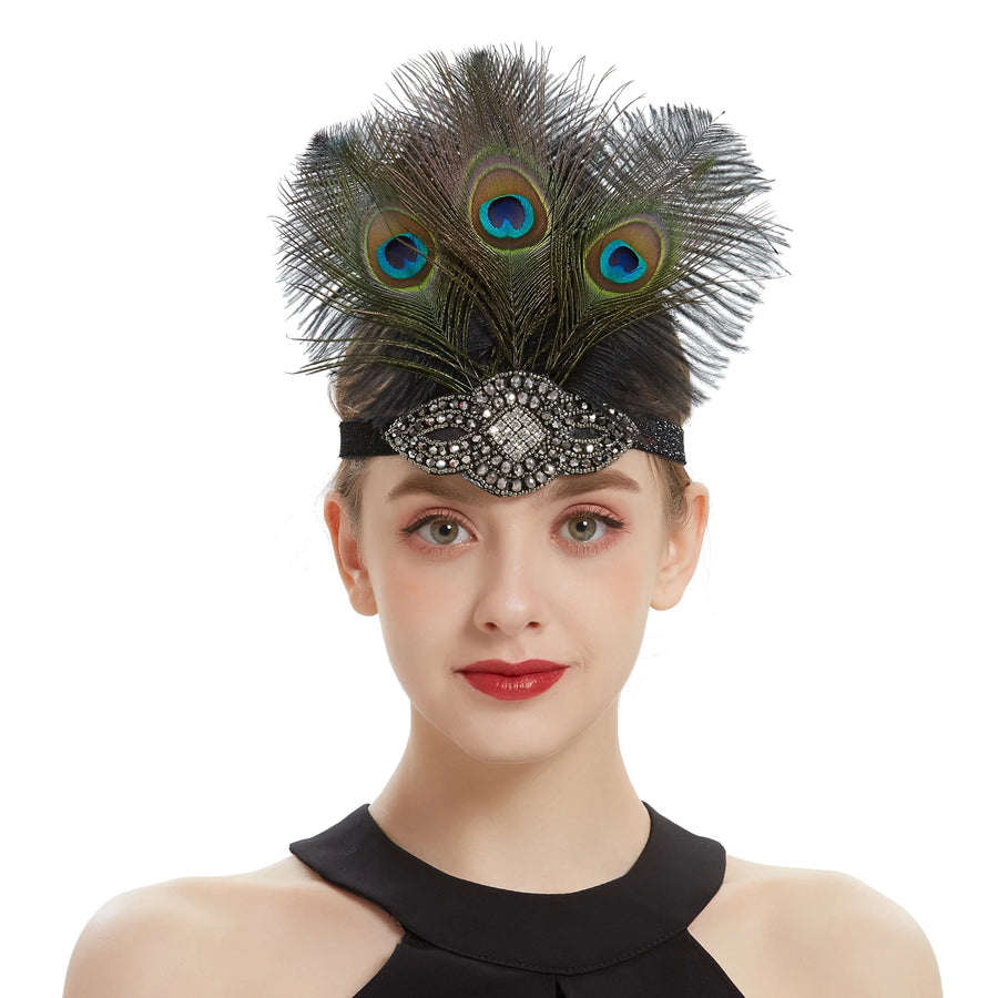 Bandeau à Plumes Gatsby Années 20 – Plusieurs Modèles