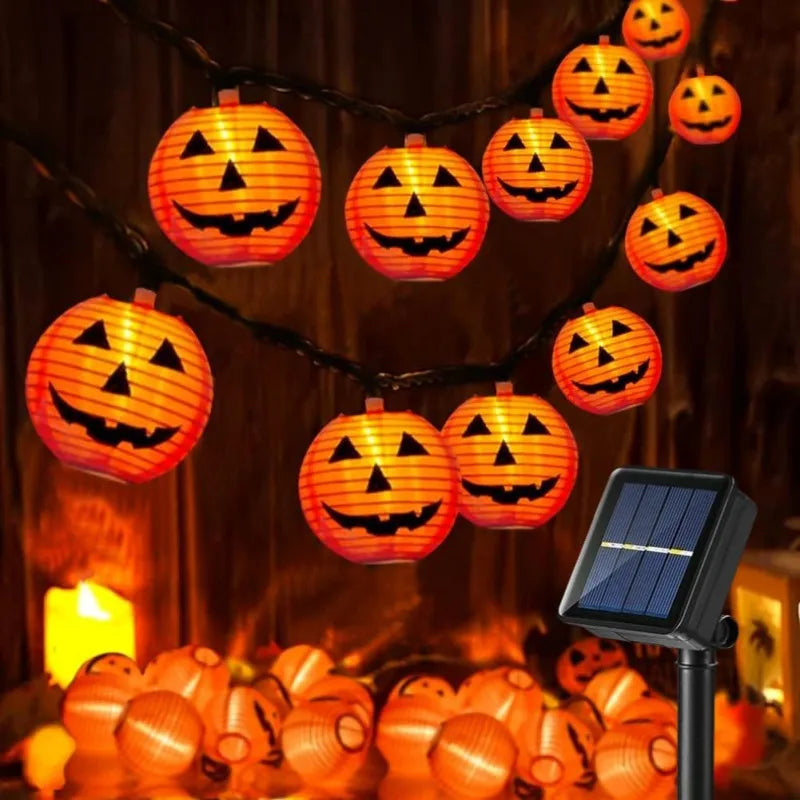 Guirlande lumineuse LED solaire Halloween - Panoplia