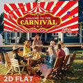 Toile de fond bienvenue au cirque Carnaval - Panoplia