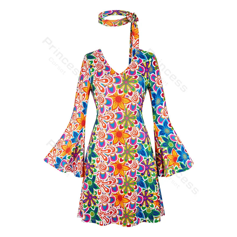 Robe Disco Années 70 Sexy avec Bandeau – vue 11