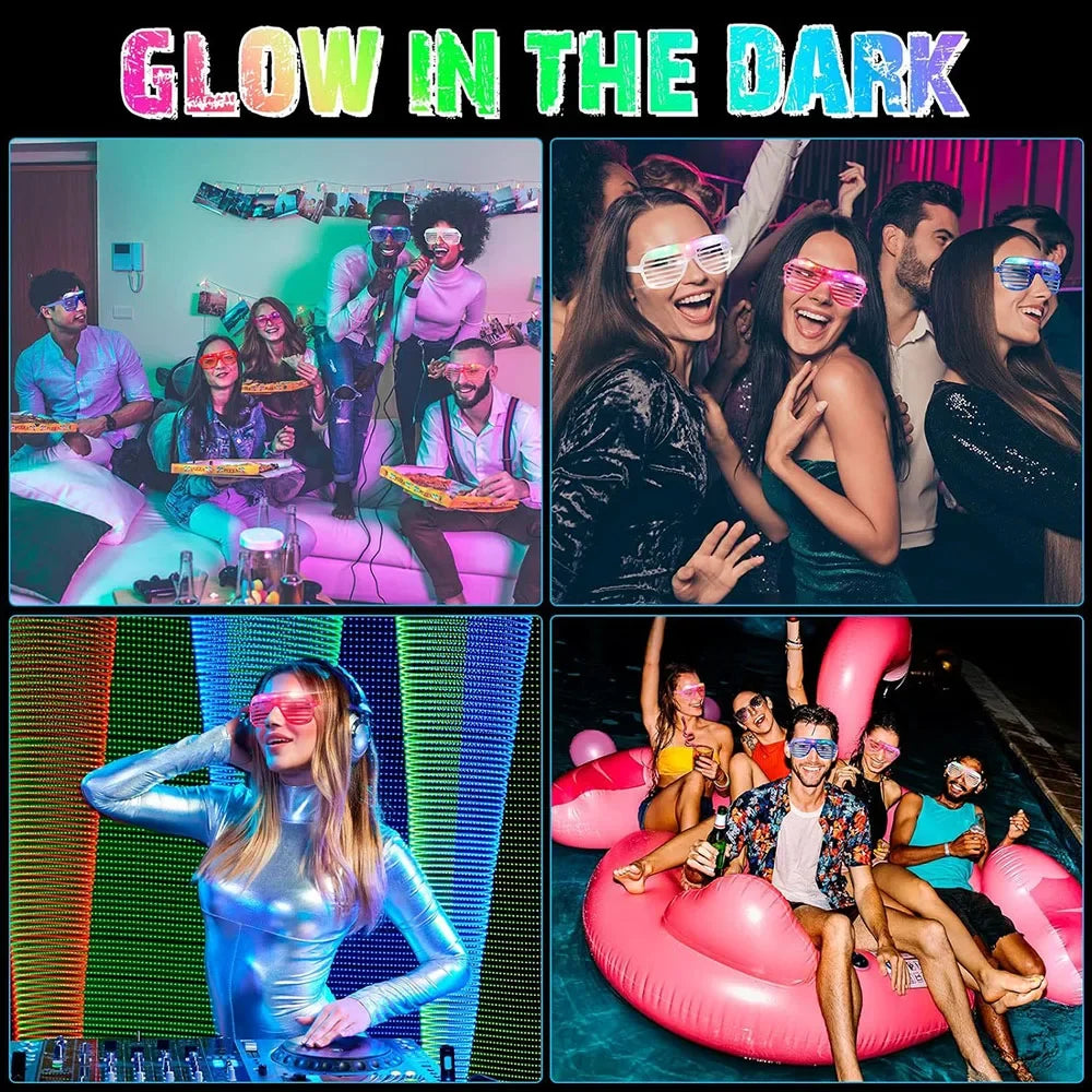 Lunettes LED Lumineuses de Fête – vue 5