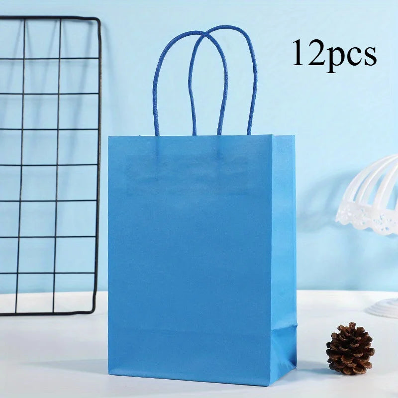Sacs Cadeaux Kraft avec Anses – Lots de 12