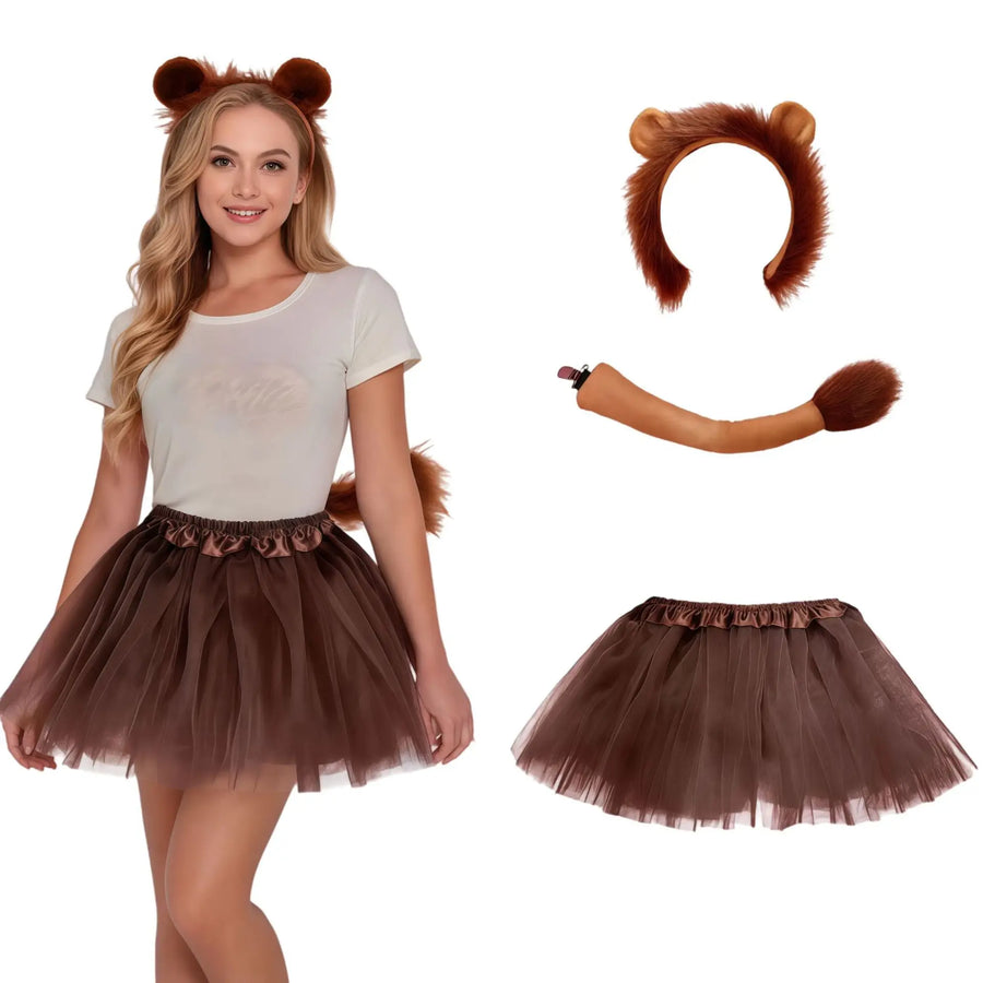 Kit Renne – Serre-Tête, Nœud, Queue et Tutu – vue 6