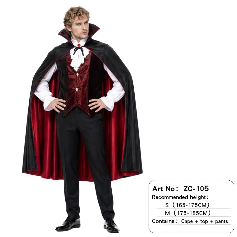 Costume Vampire Gentleman Homme – Ensemble avec Cape – vue 9